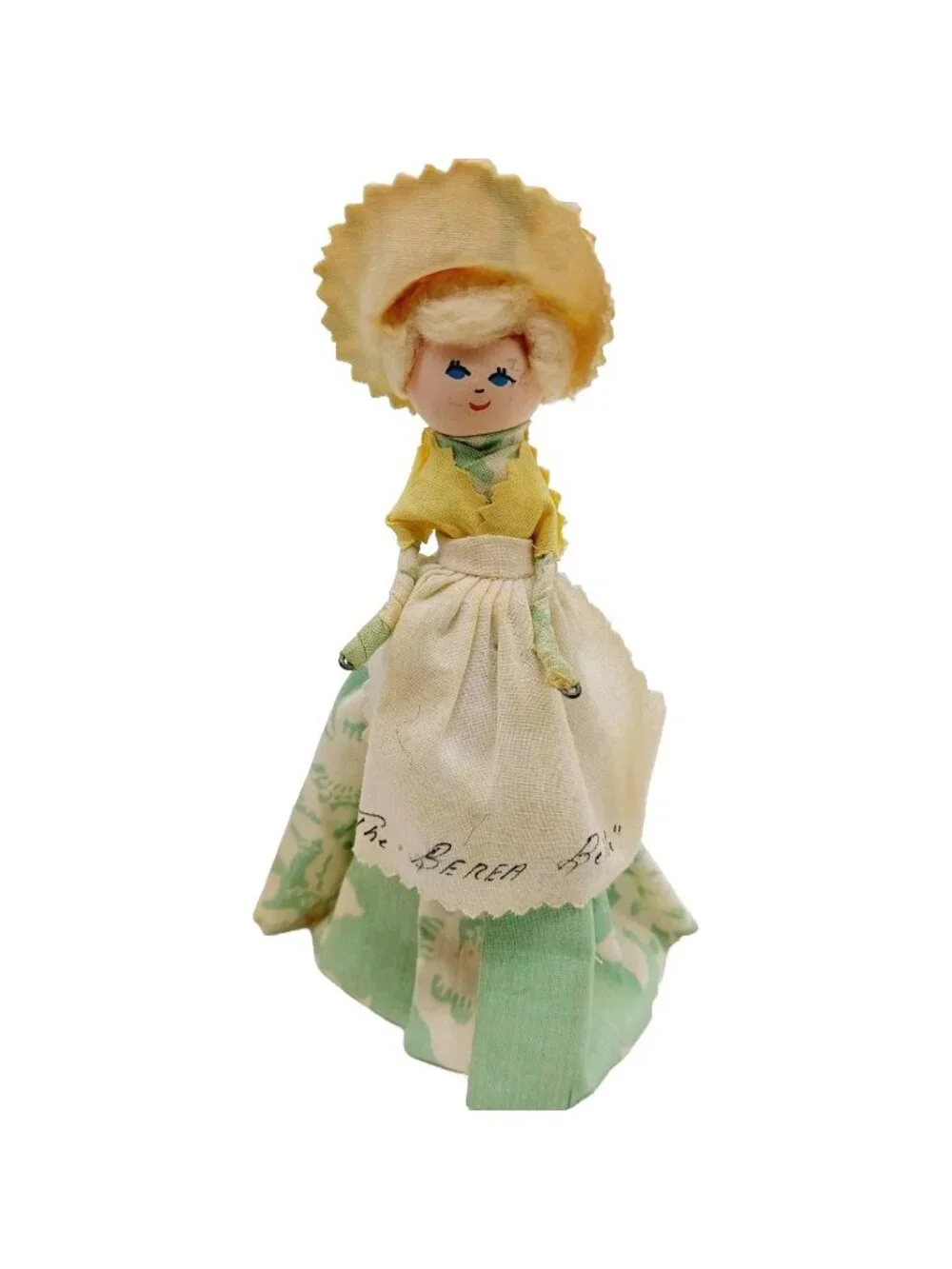 The Berea Belle Figurine Belle Girl Wood Fabric Metal 6